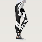 Zwarte en witte schedel leggings (Rechts)