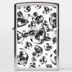 Zwarte en witte schedels Skeletspieren Kunstpatroo