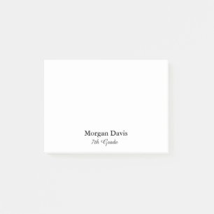 Zwarte en Witte School Post-it® Notes