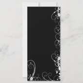 zwarte en witte servicerackkaart (Achterkant)