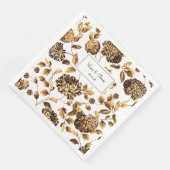 Zwarte en witte  sinaasappel servet (Hoek)