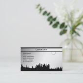 Zwarte en witte Sjabloon 3 Visitekaartje (Staand voorkant)