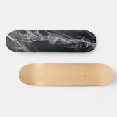 Zwarte en witte skateboard (Horizontaal)