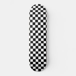zwarte en witte skateboard. skateboard