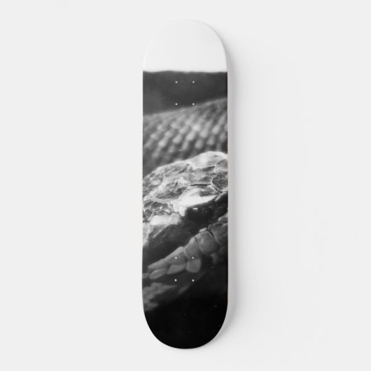 Zwarte en witte slang skateboard (Voorkant)
