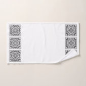 Zwarte en witte Spaanse tegels Bad Handdoek (Handdoek)