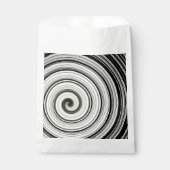 Zwarte en witte spiraal bedankzakje (Voorkant)