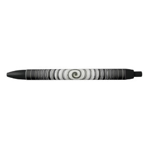 Zwarte en witte spiraal inkt pen