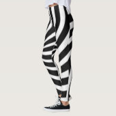 Zwarte en witte spiraal leggings (Links)