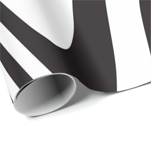 zwarte en witte ster illusie cadeaupapier (Rol Hoek)