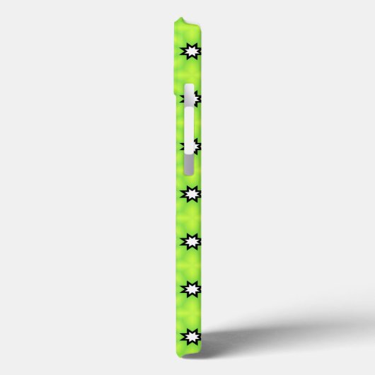 Zwarte en witte sterren Case-Mate iPhone case (Achterkant / Links)