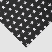 Zwarte en witte sterren tissuepapier (Detail)