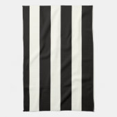 Zwarte en witte streep theedoek (Verticaal)