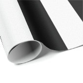 Zwarte en witte strepen cadeaupapier (Rol Hoek)