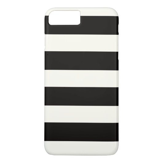 Zwarte en witte strepen Case-Mate iPhone case (Achterkant)