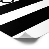 zwarte en witte strepen poster (Hoek)