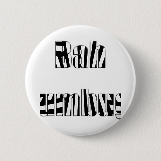 zwarte en witte strepen ronde button 5,7 cm (Voorkant)