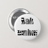 zwarte en witte strepen ronde button 5,7 cm (Voorkant /achterkant)