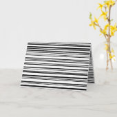 Zwarte en witte strepen voor verjaardag kaart (Gele Bloem)