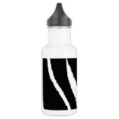 Zwarte en witte strepen waterfles  (Links)