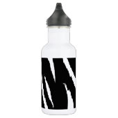 Zwarte en witte strepen waterfles  (Rechts)