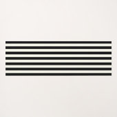 Zwarte en witte strepen yogamat (Achterkant (horizontaal))