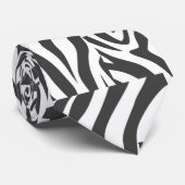 Zwarte en witte stropdas (Opgerold)