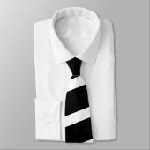 Zwarte en witte stropen Necktie Stropdas (Gebonden)