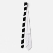 Zwarte en witte stropen Necktie Stropdas (Achterkant)