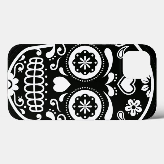 Zwarte en witte suiker Case-Mate iPhone case (Achterkant (horizontaal))