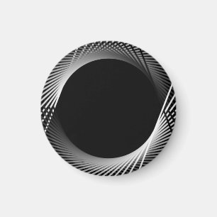 Zwarte en witte tangens. magneet