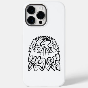 Zwarte en witte tribale adelaar Case-Mate iPhone 14 pro max hoesje