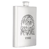 Zwarte en witte tribale adelaar flacon (Rechts)