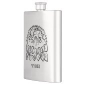 Zwarte en witte tribale adelaar flacon (Links)