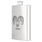 Zwarte en witte tribale geiten/schapen flacon (Links)