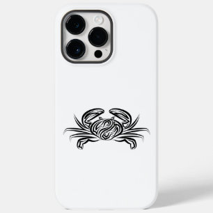 Zwarte en witte tribale krab Case-Mate iPhone 14 pro max hoesje