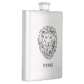 Zwarte en witte tribale lion flacon (Rechts)