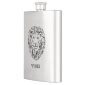 Zwarte en witte tribale lion flacon (Links)