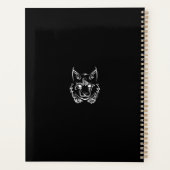 Zwarte en Witte Tribale Lynx Planner (Achterkant)