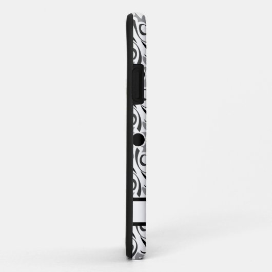 Zwarte en witte tribale rice Graannaam Case-Mate iPhone Case (Achterkant/rechts)
