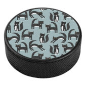 Zwarte en witte Tuxedo-katten Hockey Puck (3/4)