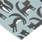 Zwarte en witte Tuxedo-katten Korte Tafelloper (Hoek)