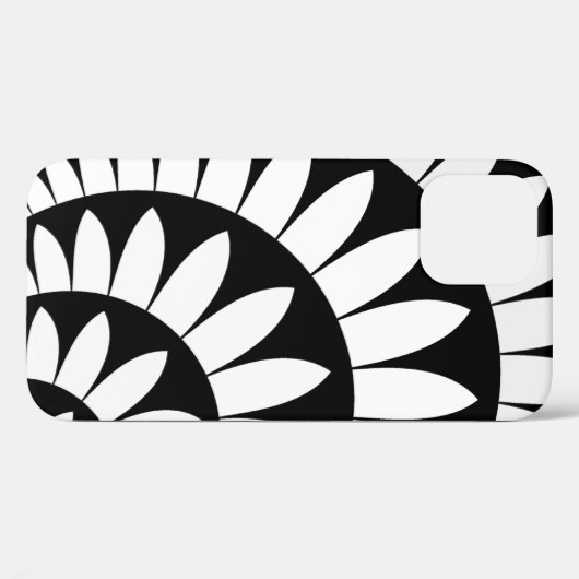 Zwarte en witte ventilatoren Case-Mate iPhone case (Achterkant (horizontaal))