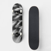 Zwarte en witte veren skateboard (Voorkant)