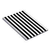 Zwarte en witte verticale referentiestrepen notitieboek (Rechterzijde)