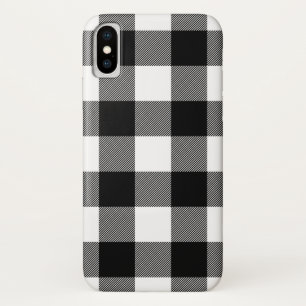 Zwarte en witte vlecht iPhone x hoesje