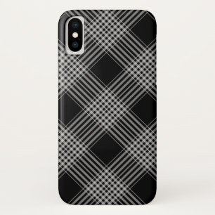 Zwarte en witte vlecht iPhone x hoesje