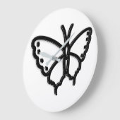 Zwarte en witte vlinder met grote klok (Hoek)