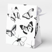 Zwarte en witte vlinders bedankdoosjes (Achterkant)