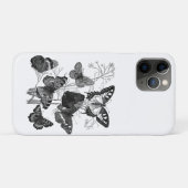 Zwarte en witte vlinders Case-Mate iPhone case (Achterkant (horizontaal))